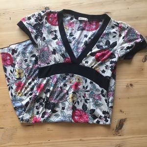 Forever 21 floral v-neck dress size small